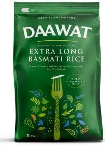 DAAWAT EXTRA LONG BASMATI RICE 20kg