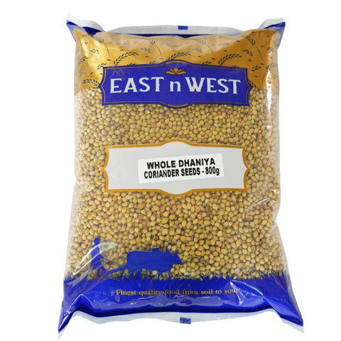 East n West Whole Dhaniya Coriander Seeds 800g Front