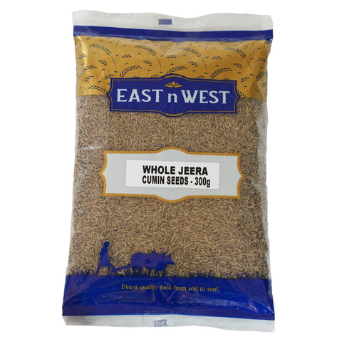 East n West Whole Jeera Cumin Seeds 300g Front
