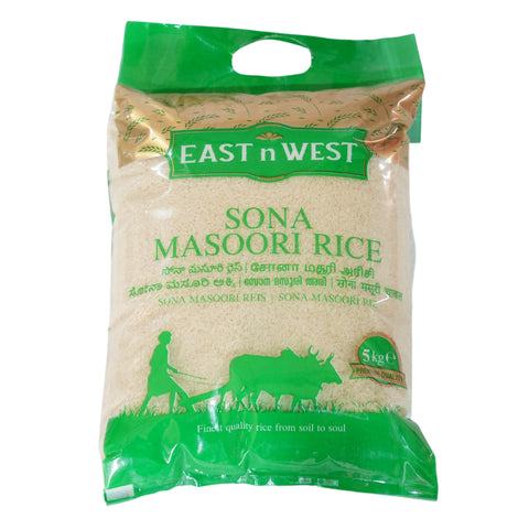 East n West Premium Sona Masoori Rice 5Kg